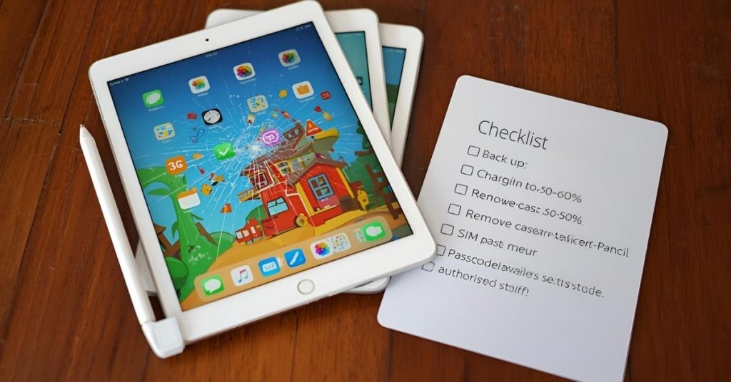 checklist before fixing ipad screen